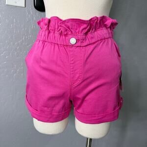 Habitual Girls 7-16 Paperbag Waist Shorts, Pink, 12